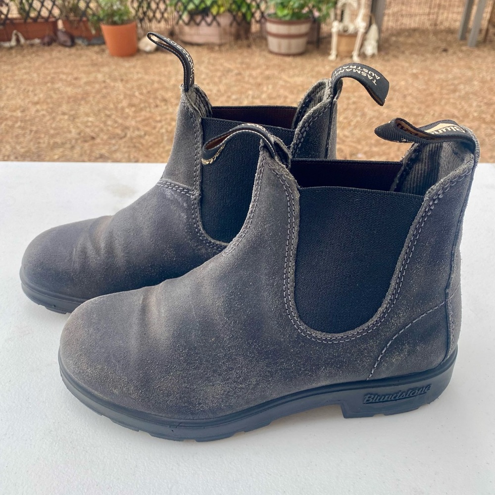 Blundstone Women’s Originals 1910 Steel Grey Suede Chelsea Boots Size 6.5